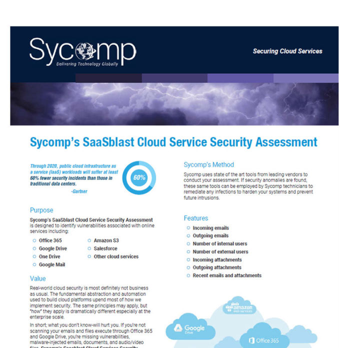 Sycomp SaaSblast Cloud Security Assessment